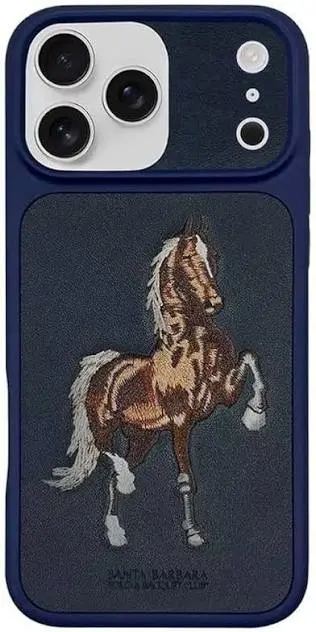 SANTA BARBARA LEATHER BORIS SERIES BLACK COVER FOR IPHONE 17 PRO
